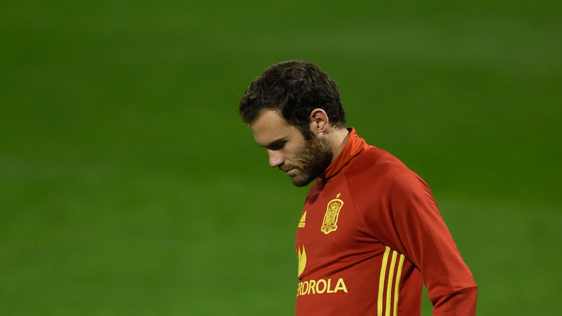 Mata, en un entrenamiento