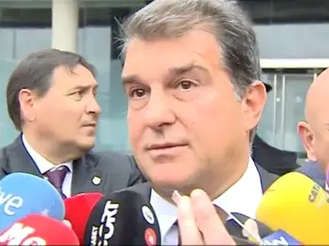 Laporta, emocionado Laporta, emocionado
