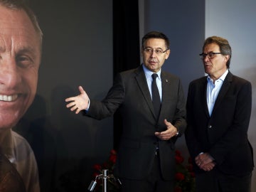 Artur Mas, con Bartomeu