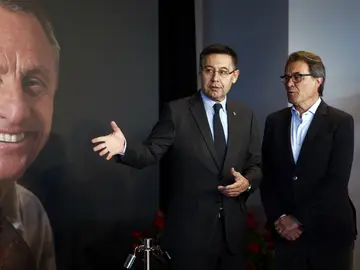 Artur Mas, con Bartomeu Artur Mas, con Bartomeu