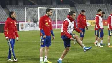 España se entrena en Cluj para preparar el partido ante Rumanía