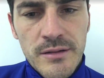 Iker Casillas, en un vídeo colgado en su cuenta de Facebook