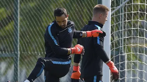 Bravo y Ter Stegen Bravo y Ter Stegen