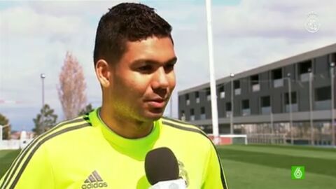 Casemiro atiende al Real Madrid