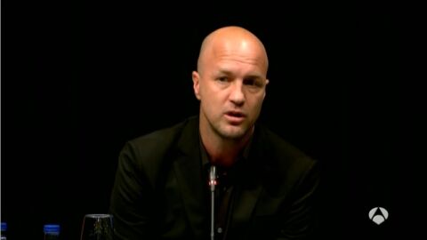 Jordi Cruyff en el &uacute;ltimo homenaje previsto por el Barcelona a Johan Cruyff