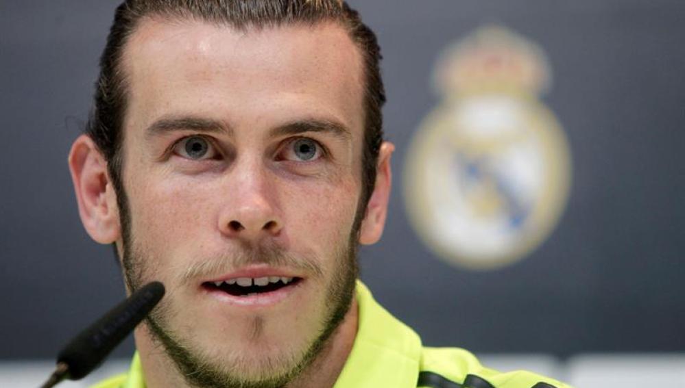 Gareth Bale en rueda de prensa