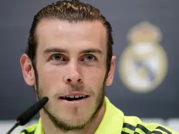 Gareth Bale en rueda de prensa Gareth Bale en rueda de prensa