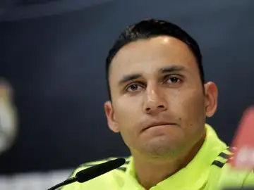 Keylor Navas en rueda de prensa Keylor Navas en rueda de prensa