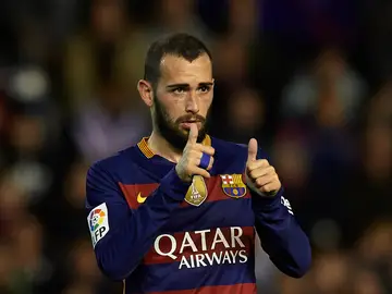 Aleix Vidal durante un partido con el Barcelona Aleix Vidal durante un partido con el Barcelona