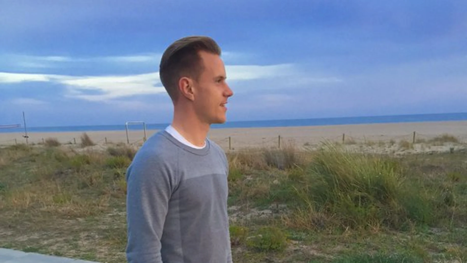 Ter Stegen, en la foto colgada en su Twitter Ter Stegen, en la foto colgada en su Twitter