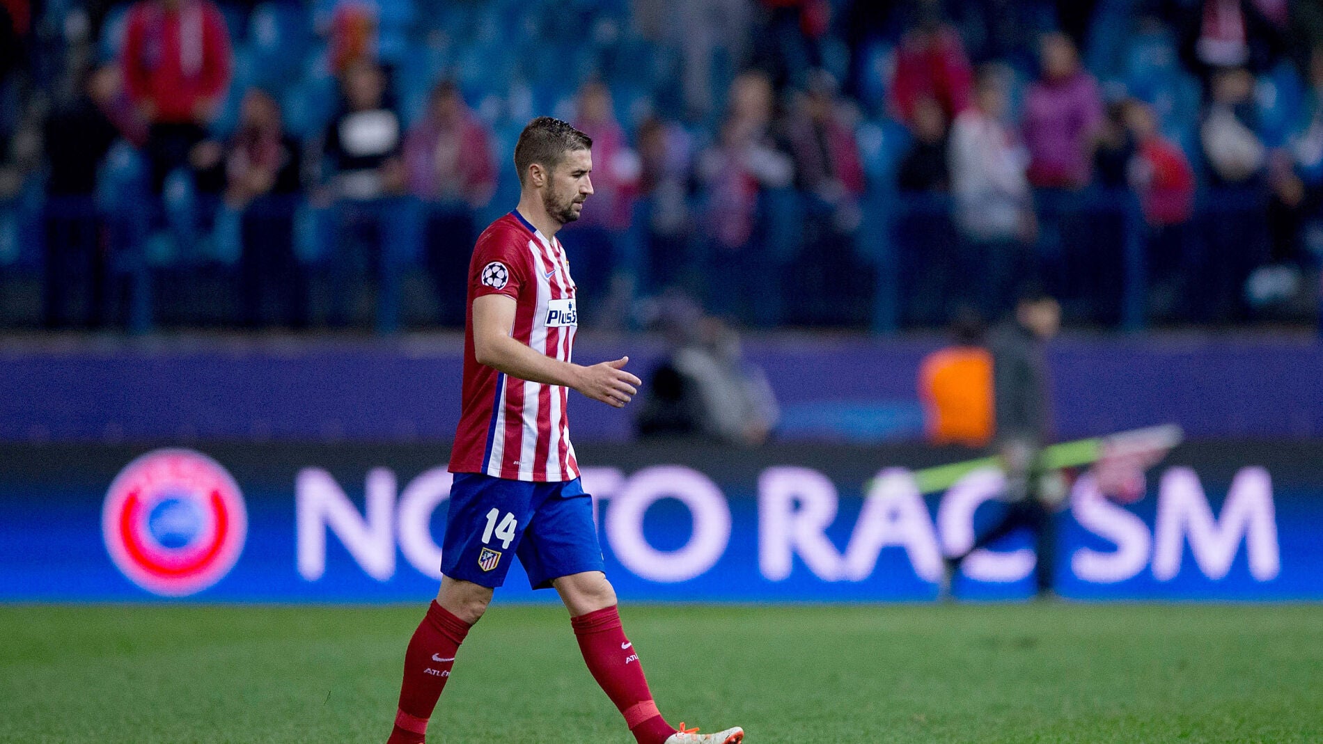 Gabi Fernandez durante un partido de Champions 