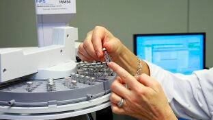 Muestras en un laboratorio
