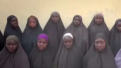 Imagen d niñas secuestradas por Boko Haram Imagen d niñas secuestradas por Boko Haram