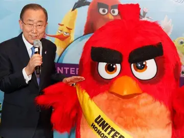Ban Ki-moon nombra a Red, de los 'Angry Birds', embajador contra el cambio climático Ban Ki-moon nombra a Red, de los 'Angry Birds', embajador contra el cambio climático