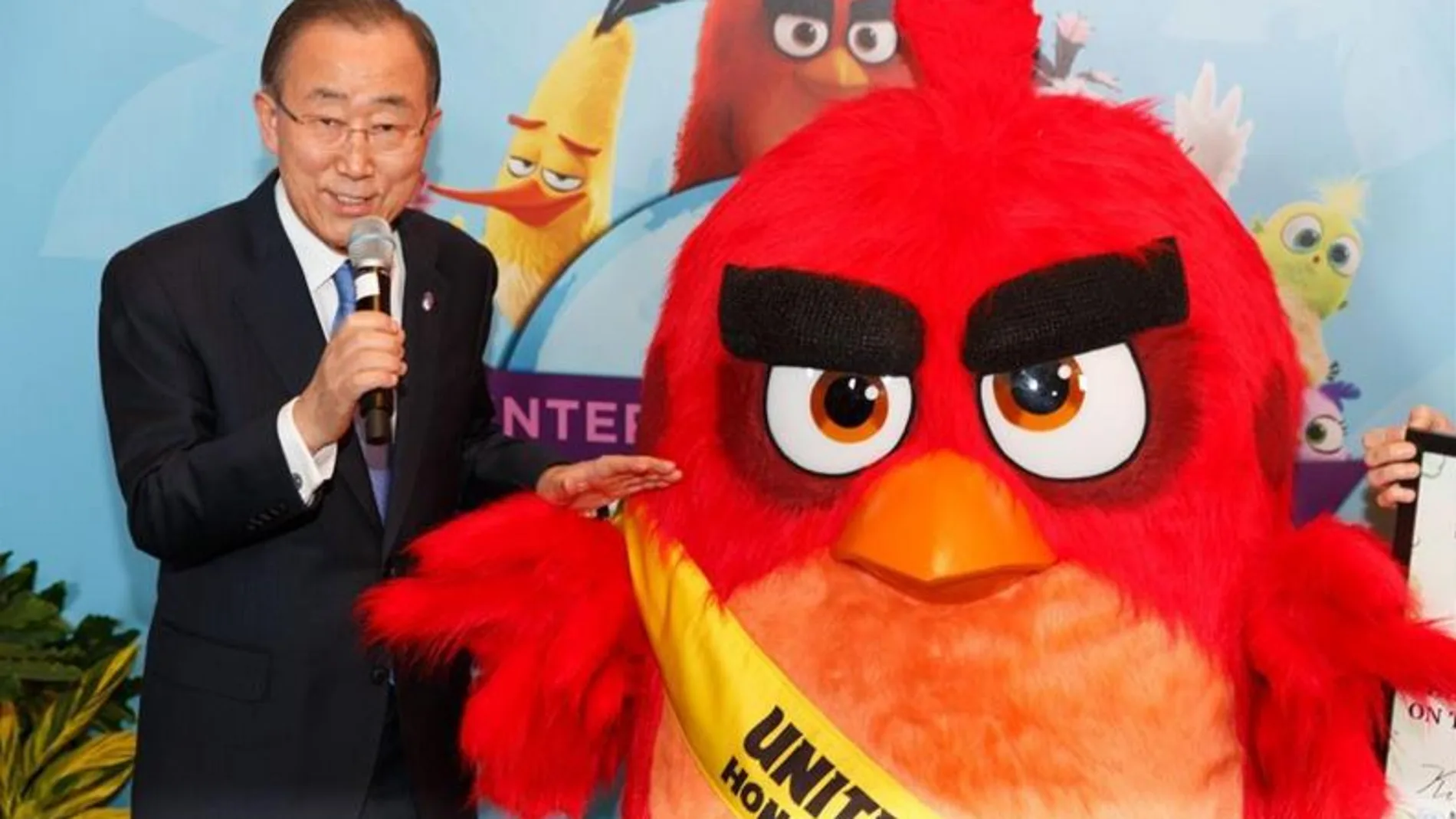 Ban Ki-moon nombra a Red, de los 'Angry Birds', embajador contra el cambio climático