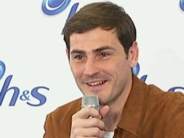 Iker Casillas, durante un acto