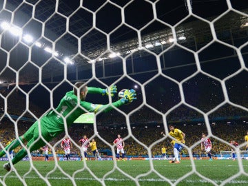 Neymar lanza un penalti en un Brasil-Croacia del pasado Mundial