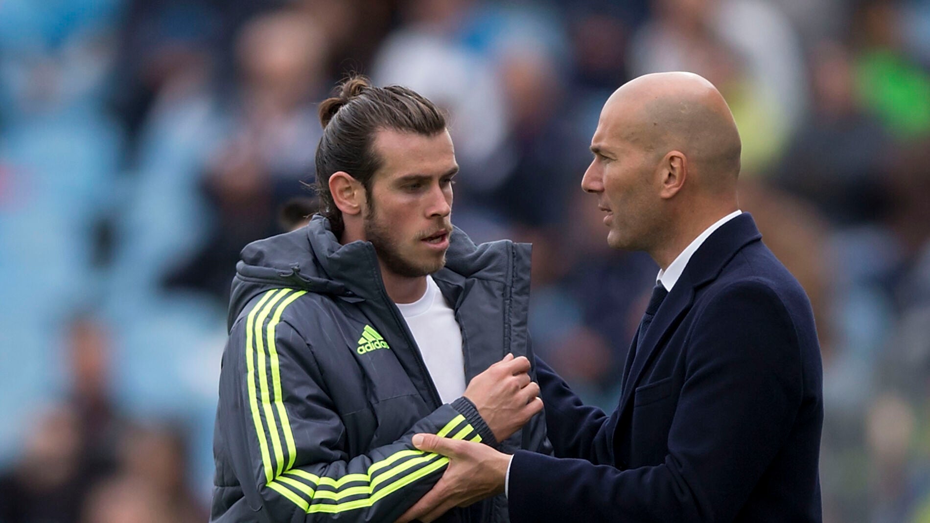 Gareth Bale y Zinedine Zidane