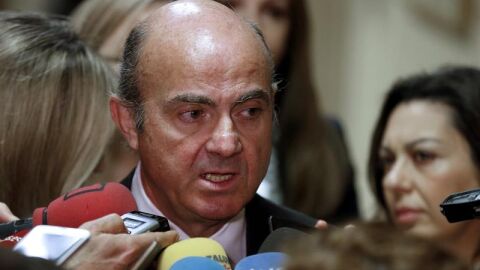 El ministro de Econom&iacute;a en funciones, Luis de Guindos