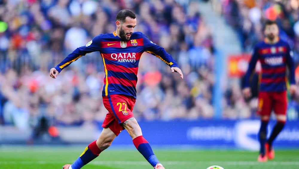 Aleix Vidal, durante un partido con el Barcelona