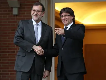 Rajoy con Puigdemont Rajoy con Puigdemont
