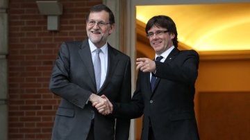 Rajoy con Puigdemont