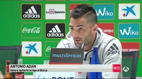 Antonio Adán en rueda de prensa Antonio Adán en rueda de prensa