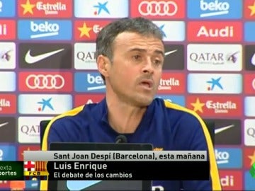 Frame 3.992333 de: Luis Enrique, irónico con la prensa: "Sé que os gusto mucho a casi todos"