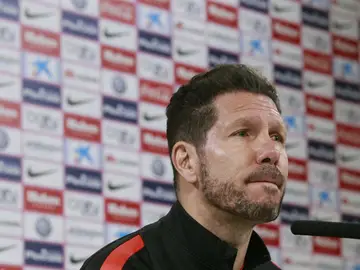 Diego Simeone atiende a la prensa Diego Simeone atiende a la prensa