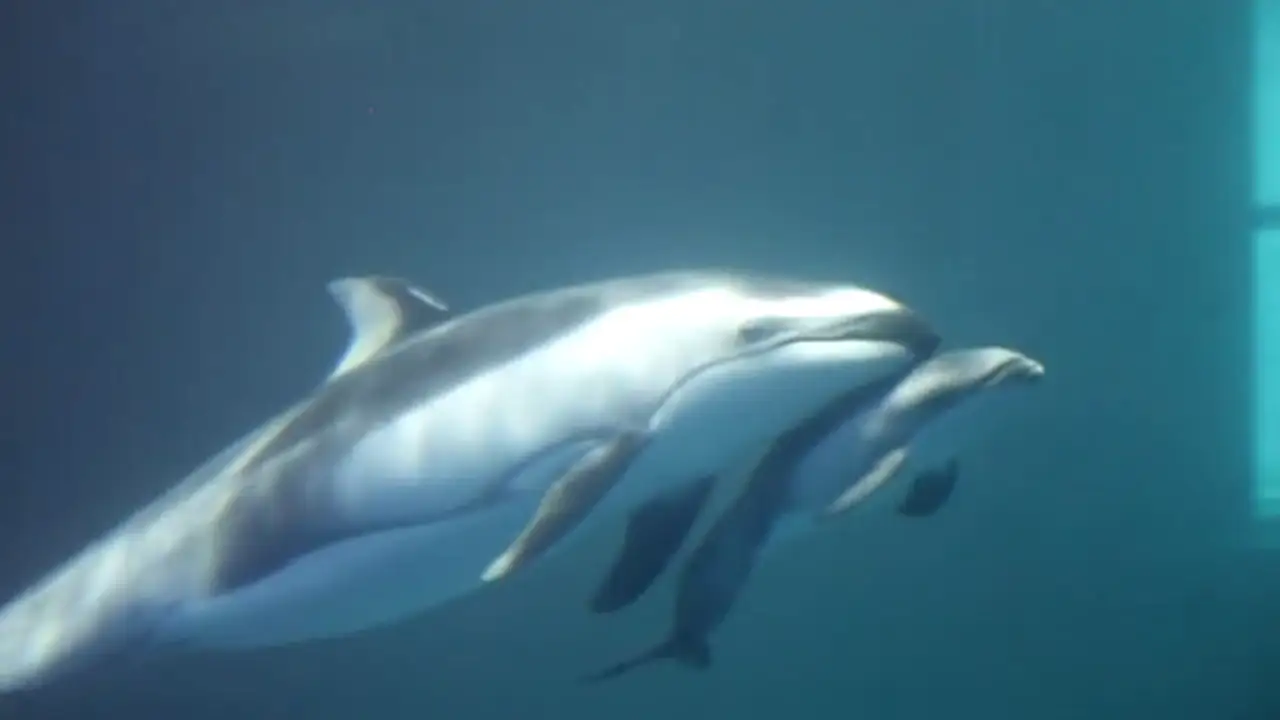 Un vídeo muestra el parto de un delfín en un acuario de Chicago