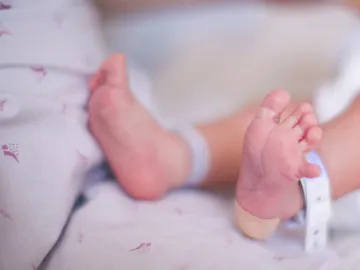 Imagen de los pies de un bebé Imagen de los pies de un bebé