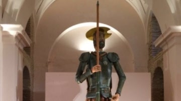 Una figura de exposición de Don Quijote
