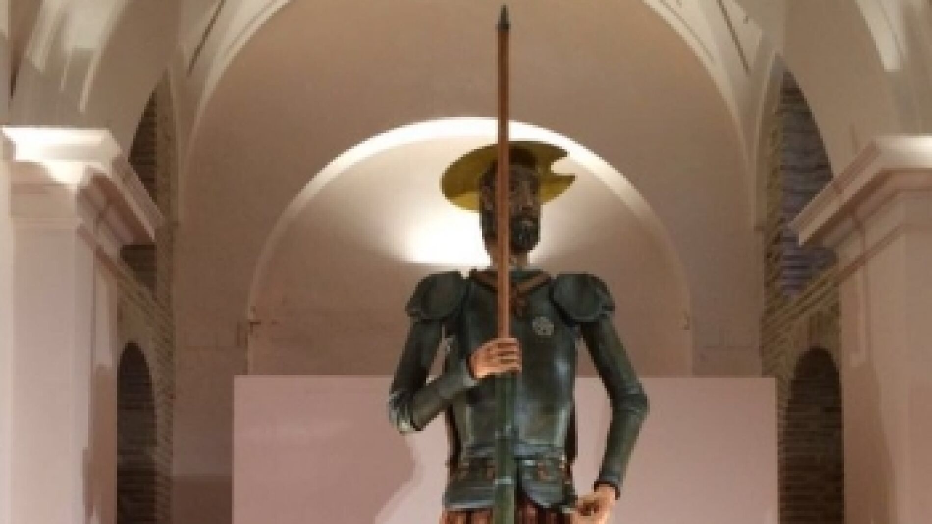 Una figura de exposici&oacute;n de Don Quijote