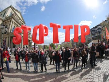Protestas contra el TTIP en Alemania