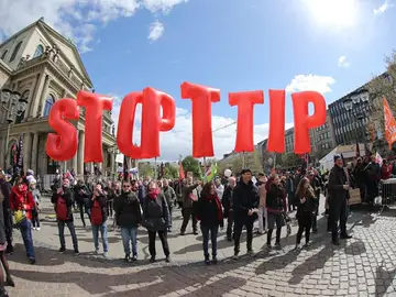 Protestas contra el TTIP en Alemania Protestas contra el TTIP en Alemania