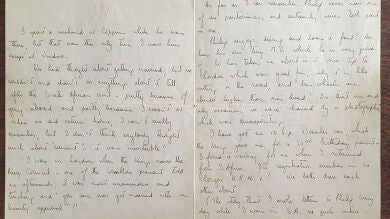 Una carta de Isabel II de 1947, subastada por casi 18.000 euros