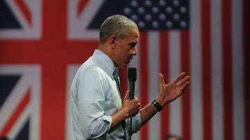 Barack Obama, durante un acto en Londres