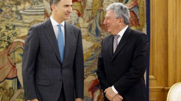 Felipe VI recibe al representante de Nueva Canarias, Pedro Quevedo
