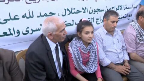 La ni&ntilde;a de 12 a&ntilde;os liberada por Israel