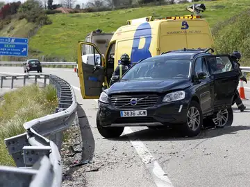 Accidente de tráfico en la AS-II Accidente de tráfico en la AS-II