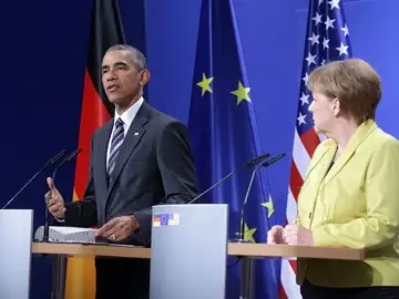 Barack Obama y Angela Merkel Barack Obama y Angela Merkel