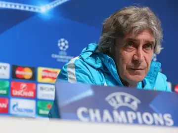 Pellegrini, en rueda de prensa Pellegrini, en rueda de prensa