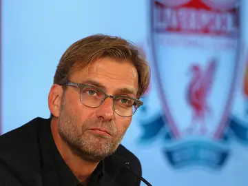 Jurgen Klopp en rueda de prensa con el Liverpool Jurgen Klopp en rueda de prensa con el Liverpool