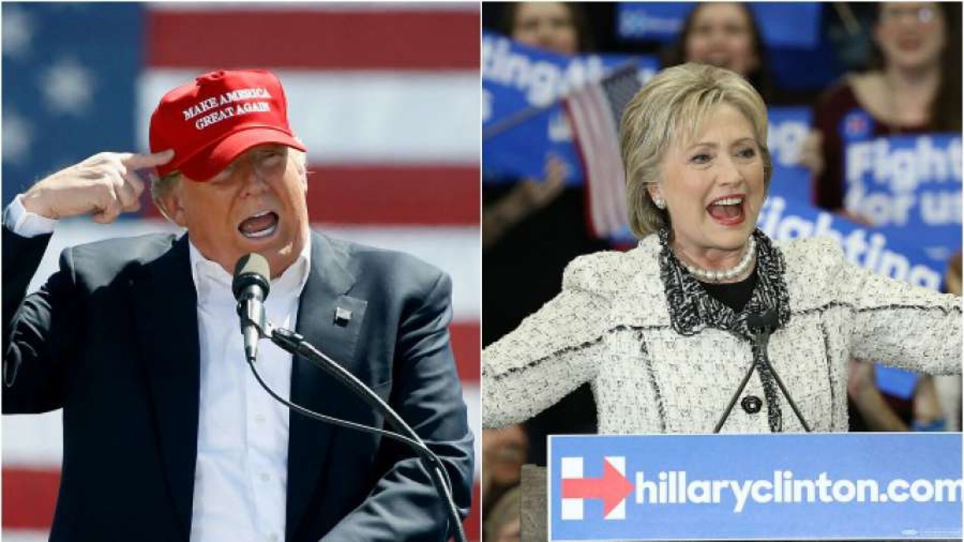 Donald Trump y Hillary Clinton