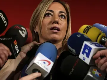 Carme Chacón en rueda de prensa Carme Chacón en rueda de prensa