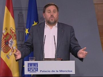 El vicepresidente de la Generalitat de Cataluña, Oriol Junqueras