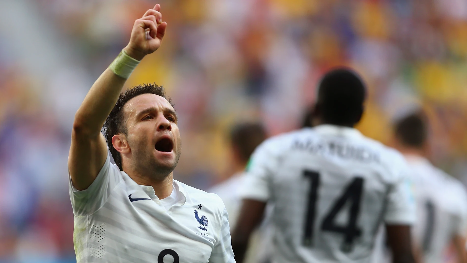 Mathieu Valbuena con la selección de Francia Mathieu Valbuena con la selección de Francia