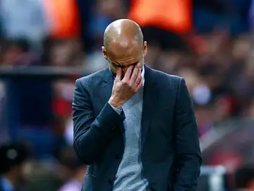 Pep Guardiola, en la banda del Calderón Pep Guardiola, en la banda del Calderón