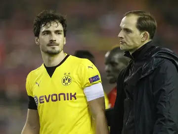 Mats Hummels, durante el partido contra el Liverpool de Europa League Mats Hummels, durante el partido contra el Liverpool de Europa League