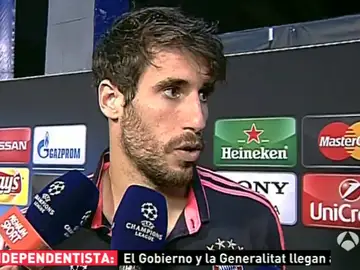 Javi Martínez, jugador del Bayern tras el partido ante el Atlético de Madrid Javi Martínez, jugador del Bayern tras el partido ante el Atlético de Madrid
